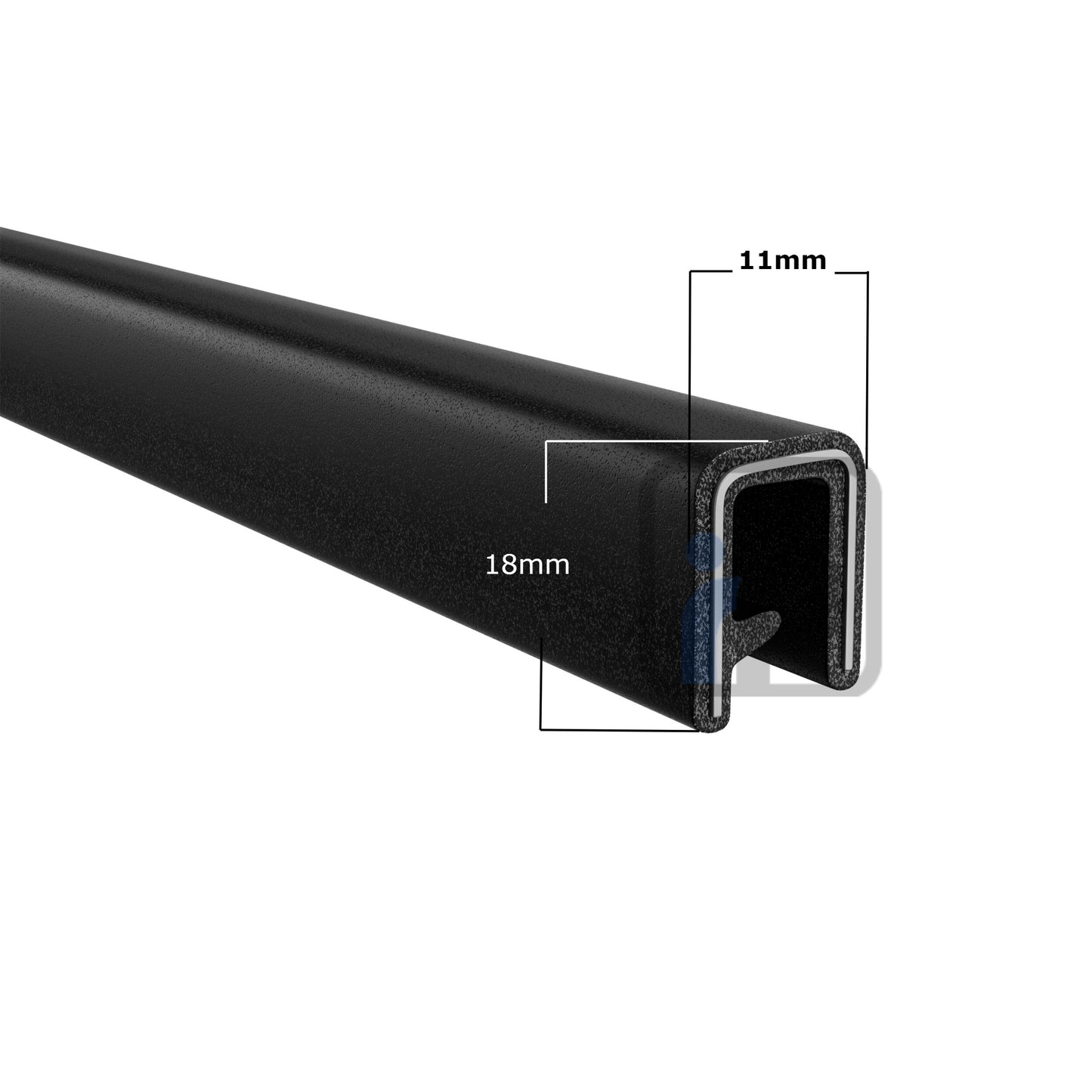 Thick white rubber mat – easy to clean and durable for harsh conditions