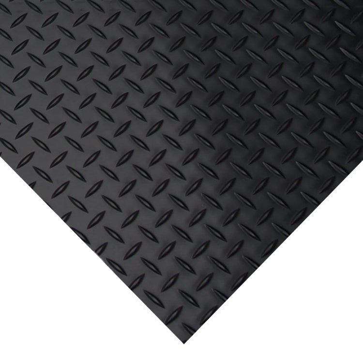 Large diamond plate rubber corner guard – protects walls and structures