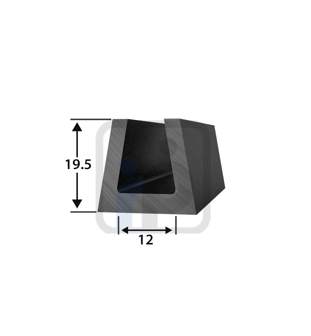 U-261 Rubber Seal – durable edge trim for doors and hatches.