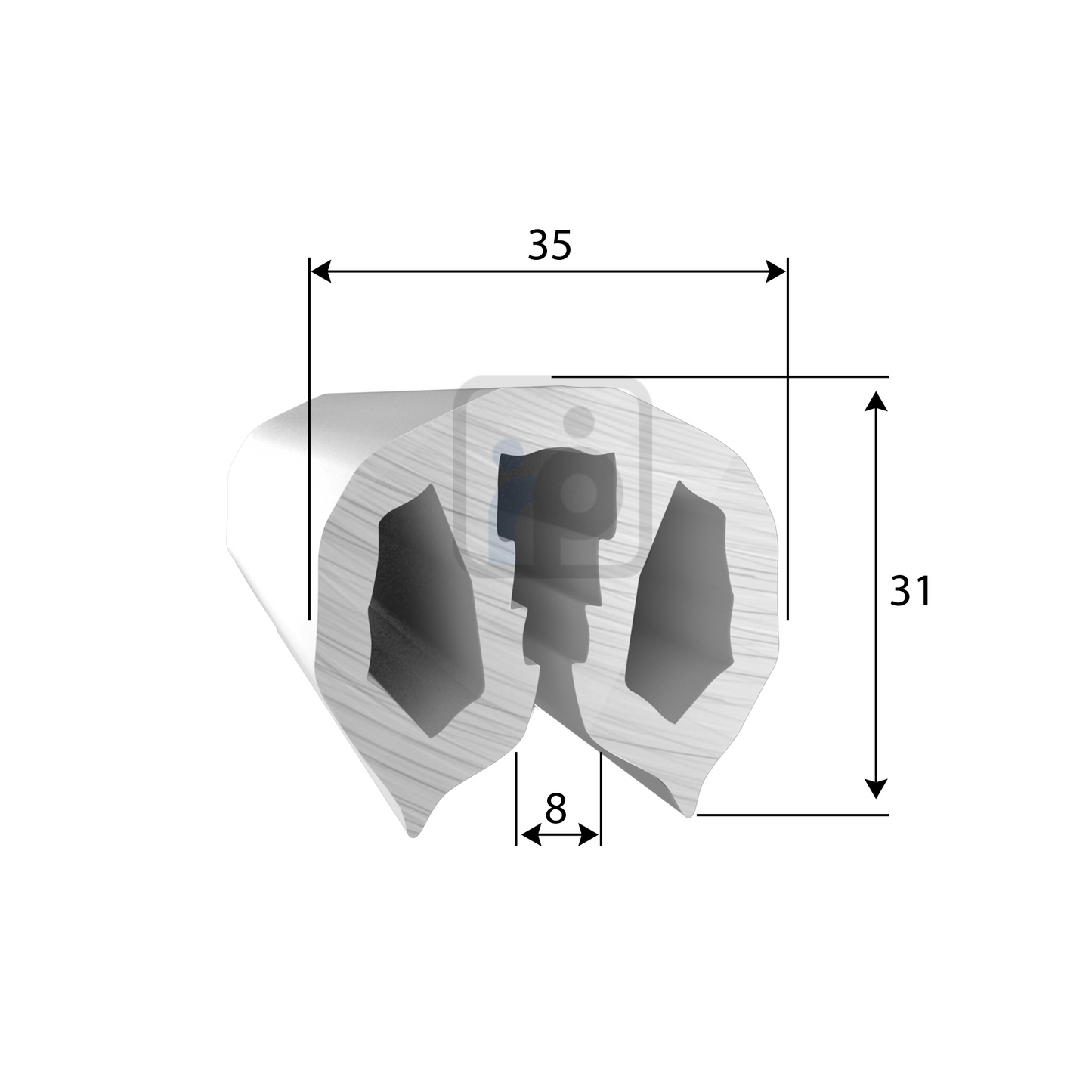 35mm White Gunwale(Boat Fenders)