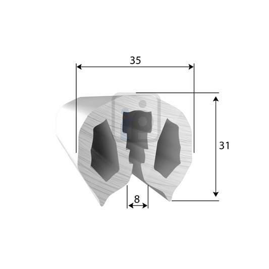 35mm White Gunwale(Boat Fenders)