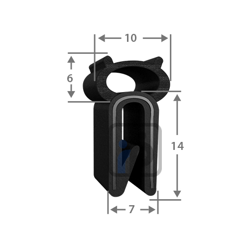 PW057 - EDPM Boot Seal with Schlegel Cage